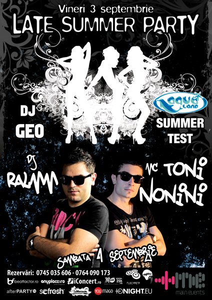 Late Summer Party şi Summer Test
