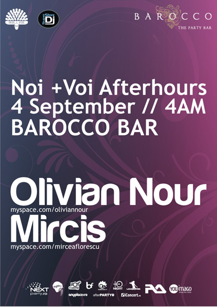Noi + Voi Afterhours la Barocco Bar din Bucureşti