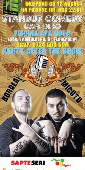 Stand-up Comedy la Piscina Apa Nova din Bucureşti