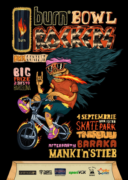 Afterparty Burn Bowl Rockers la Baraka din Bucureşti