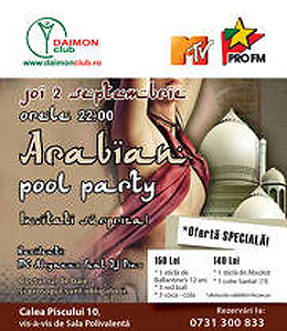 Arabian Party la Daimon Club din Bucureşti