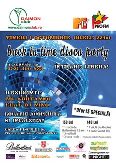 Back in time disco party