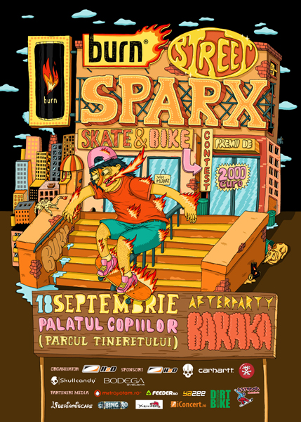Burn Street Sparx în Parcul Tineretului din Bucureşti