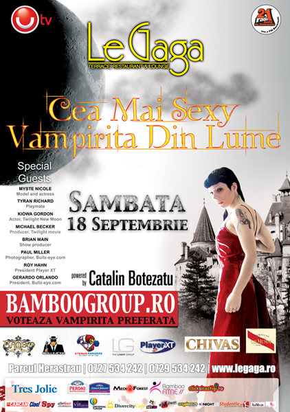 Cea Mai Sexy Vampiriţă Din Lume în Le Gaga Terrace & Lounge din Bucureşti
