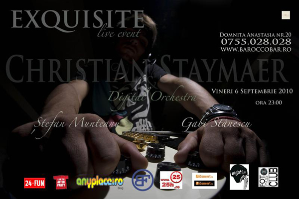 Cristian Staymaer la Barocco Bar din Bucureşti