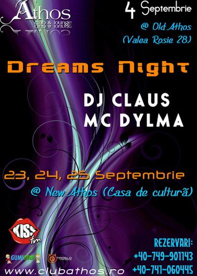 Dreams Night la Club Athos din Baia Mare