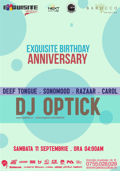 Exquisite Birthday Anniversary la Barocco Bar din Bucureşti