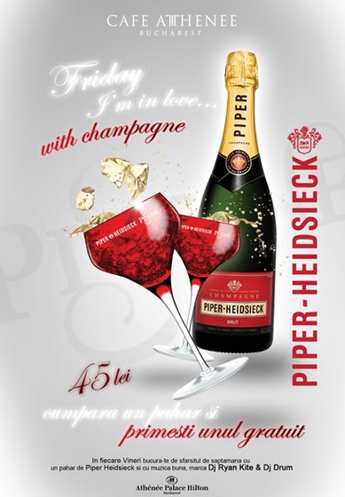 Friday I’m in love … with chanpagne la Cafe Athenee din Bucureşti