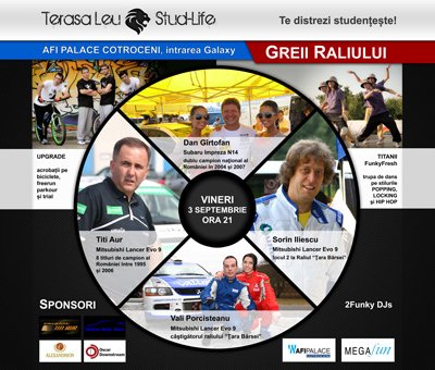 Greii Raliului la Terasa Leu Stud-Life din Bucureşti