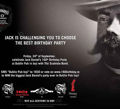 Jack Daniel’s 160 years Party la Dublin Pub din Iaşi