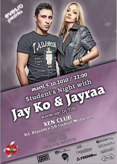 Jay Ko & Jayraa în Club Xen din Braşov