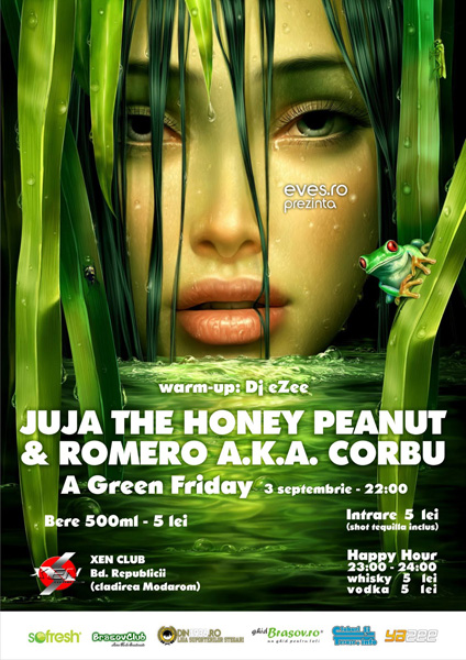 Juja The Honey Peanut & Romeo a.k.a. Corbu în Club Xen din Braşov