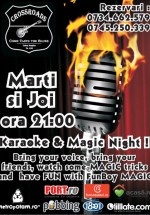 Karaoke & Magic Night la 100 Crossroads din Bucureşti