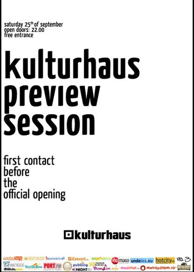 Preview Session la Kulturhaus din Bucureşti