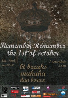 Remember the 1st of october