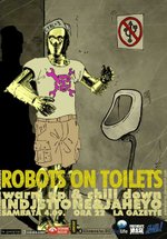 Robots on toilets