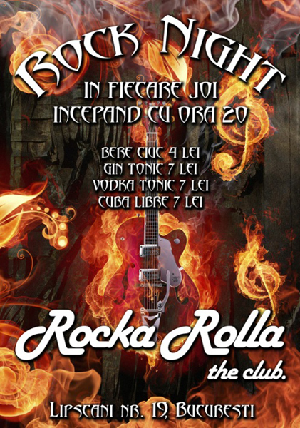 Rock Night în Rocka Rolla The Club din Bucureşti