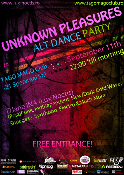 Unknown Plesures la Club Tago Mago din Bucureşti