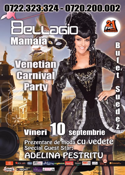 Venetian Carnival Party în Bellagio Club din Mamaia