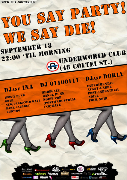 You Say Party! We Say Die!
