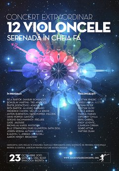 12 Violoncele Serenadă în Cheia Fa