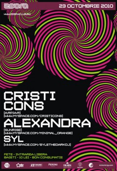 Cristi Cons, Alexandra & SyL în Zebra Club din Bacău