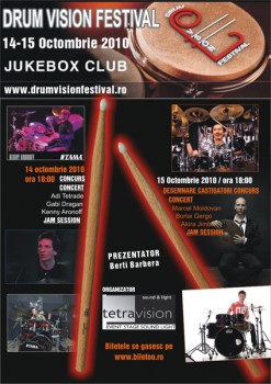 DrumVision Festival 2010 în Club Jukebox din Bucureşti