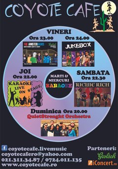 Evenimente la Coyote Cafe