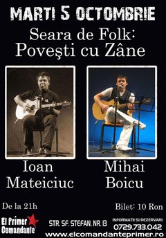 Folk Night cu Ioan Mateiciuc şi Mihai Boicu