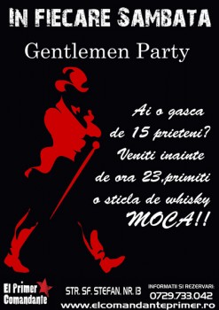 Gentlemen Party în El Primer Comandante din Bucureşti