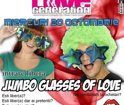 Jumbo glasses of love
