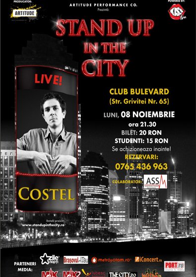 Stand-up in the City în Club Bulevard din Braşov