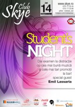 Student’s Night la Club Skye din Iaşi