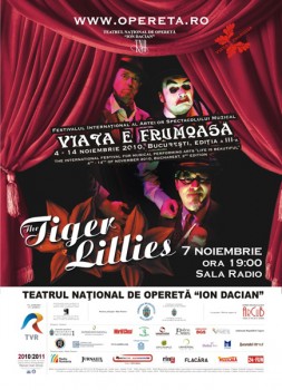 Concert Tiger Lillies la Sala Radio din Bucureşti