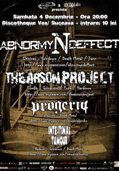 Abnormyndeffect, The Arson Project, Progeria & Intestinal Tumor
