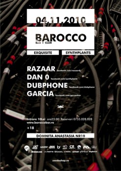 Barocco Synthplants la Barocco Bar din Bucureşti