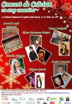 Concert de Crăciun cu scop umanitar la Palatul Naţional al Copiilor din Bucureşti