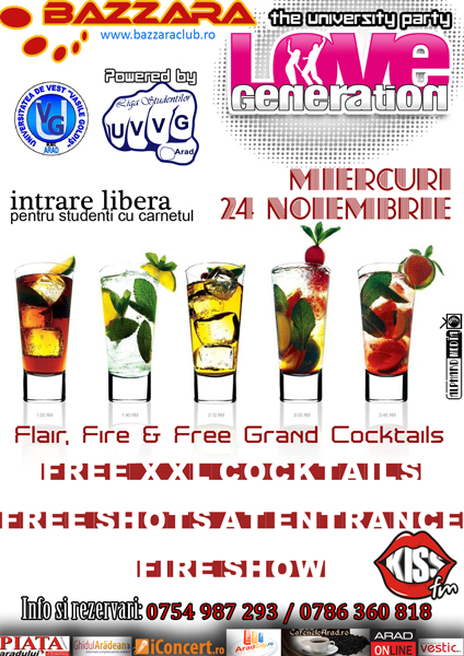 Flair, Fire & Free Grand Cocktails