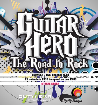 Guitar Hero la Magazinul Outwear din Bucureşti
