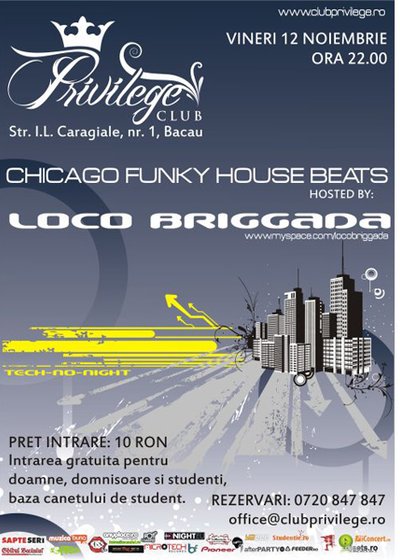 Loco Briggada în Privilege Luxury Club din Bacău
