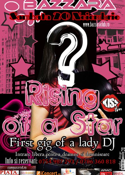 Rising of a Star la Bazzara Club din Arad