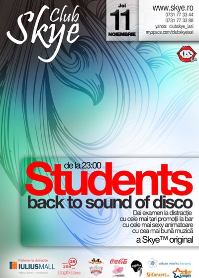 Students back to sound of disco la Club Skye din Iaşi