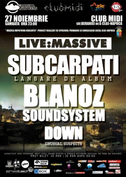 Lansare Subcarpati la Club Midi din Cluj-Napoca