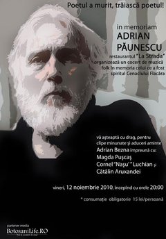 in memoriam Adrian Păunescu