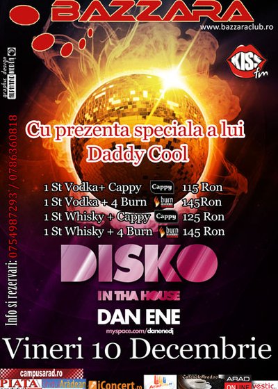 Disko in the House la Bazzara Club din Arad