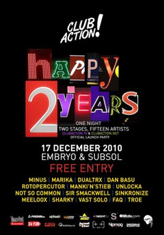 Happy 2 Years Club Action