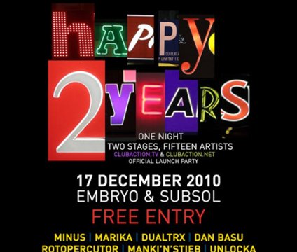 Happy 2 Years Club Action