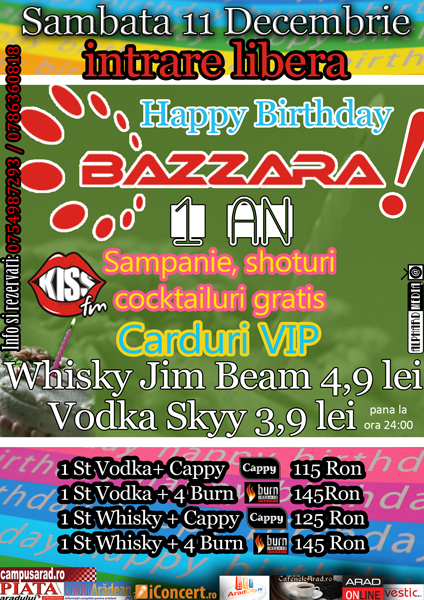 Happy Birthday Bazzara Club