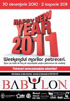 Happy New Year 2011 la Club Babylon