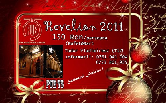 Revelion 2011 la Pub 75